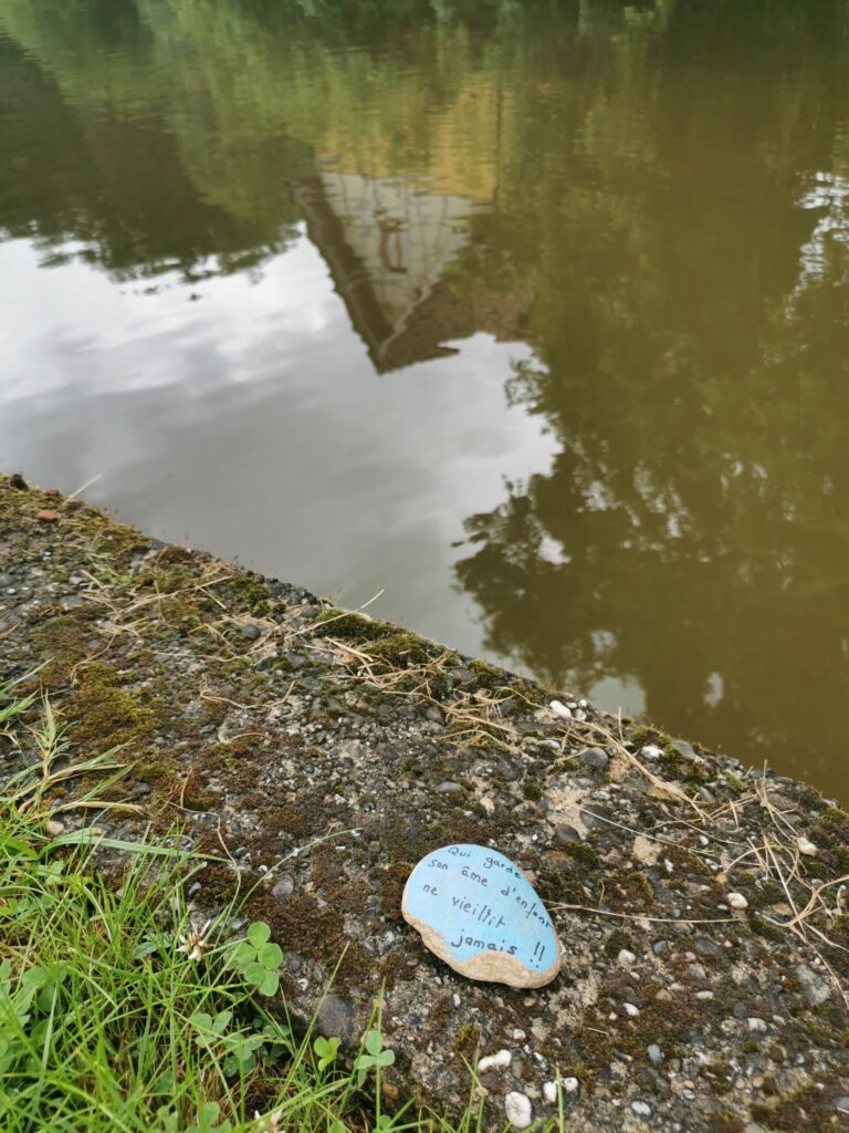 Le galet voyageur dépose à l'étang d'Imsthal