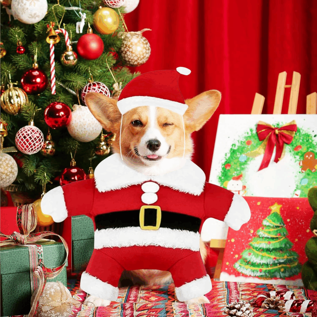 costume cadeau de Noël pour chien