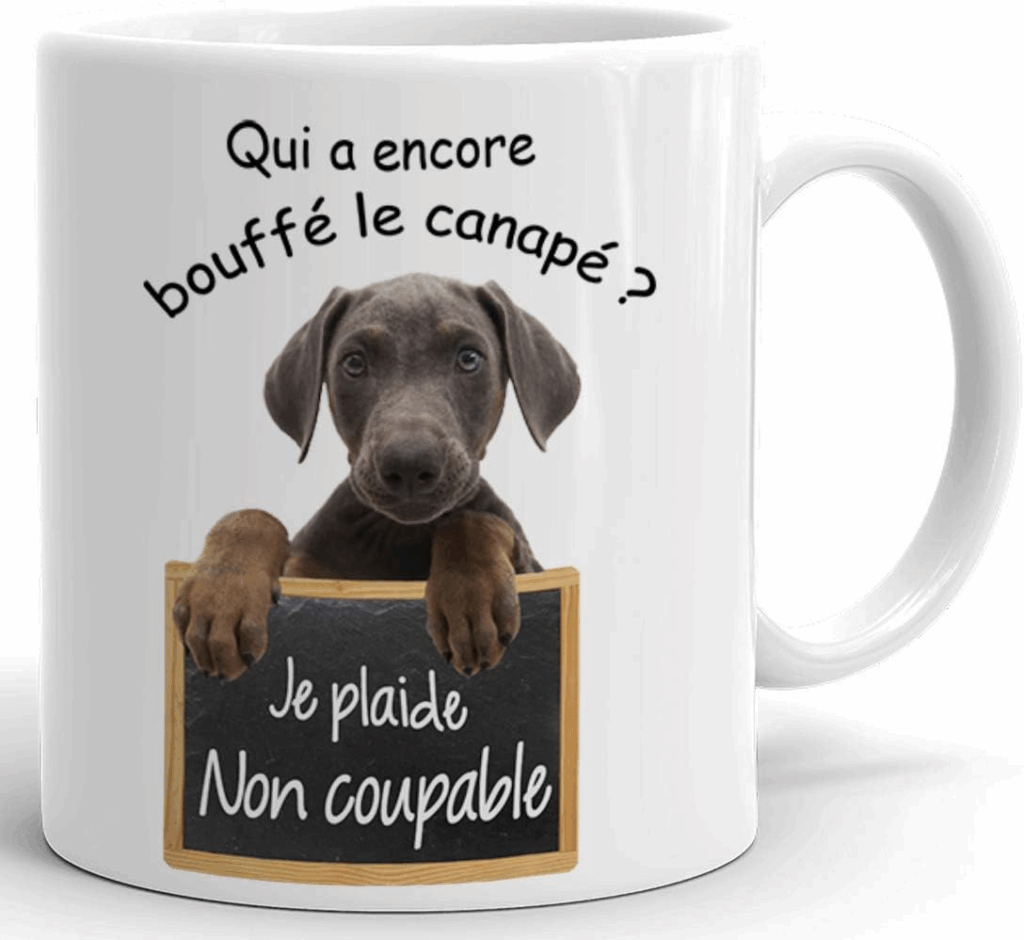 Tasse chien : qui a encore bouffé le canapé ?