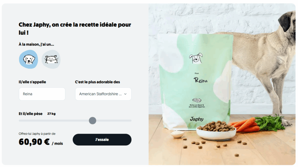 prix Japhy grand chien