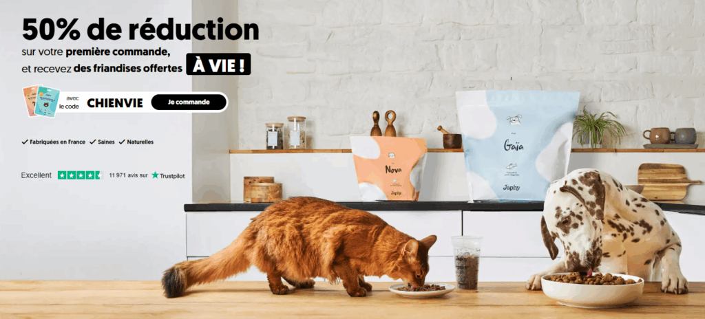 Code promo Japhy 50 % réduction CHIENVIE