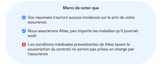 barkibu : pathologies pré existantes non couvertes