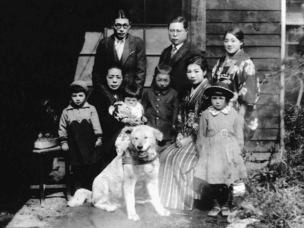 Hachiko et sa famille