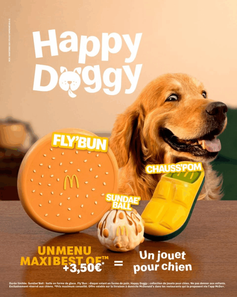 jouets Mcdo chien happy dog